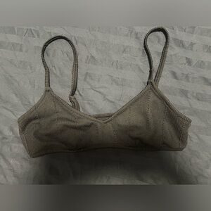 Aerie Textured Scoop Bikini Top. Sz. Medium